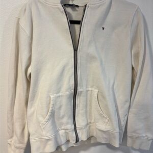 Tommy Hilfiger White Zip-Up Jacket